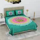 GREEN__Jaipuri bedsheet